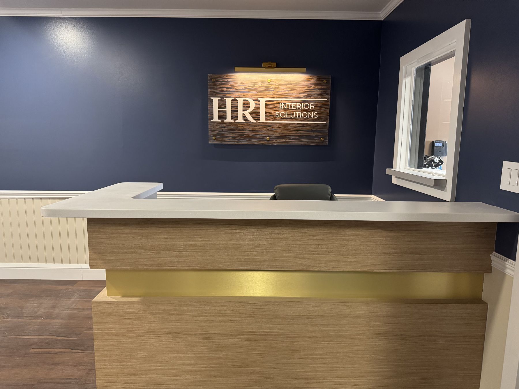 HRI Interior Solutions reception desk